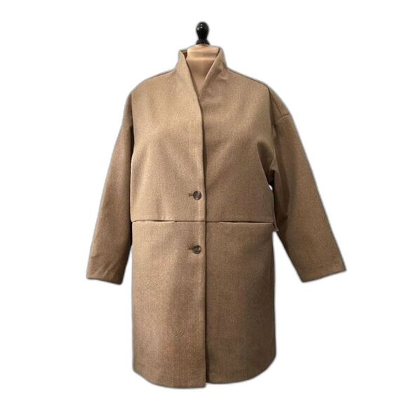 Old Navy Tan Trench Coat for Women - Picture 3 of 8